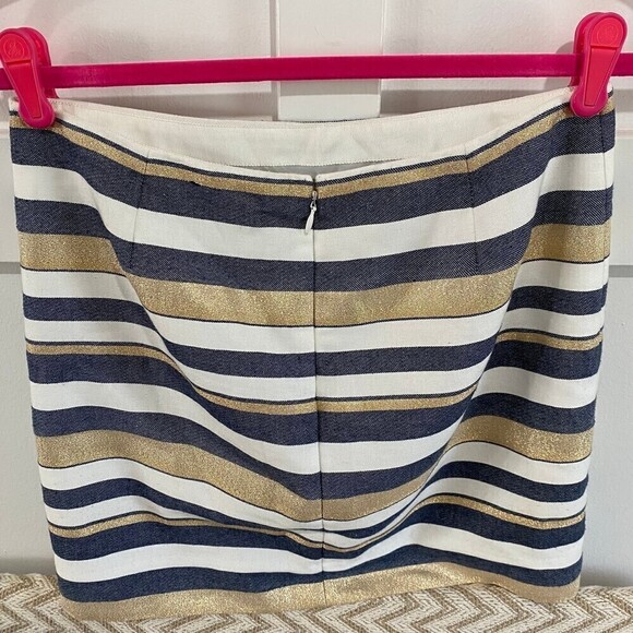 J.Crew Shiny Striped Mini Skirt - Picture 5 of 8